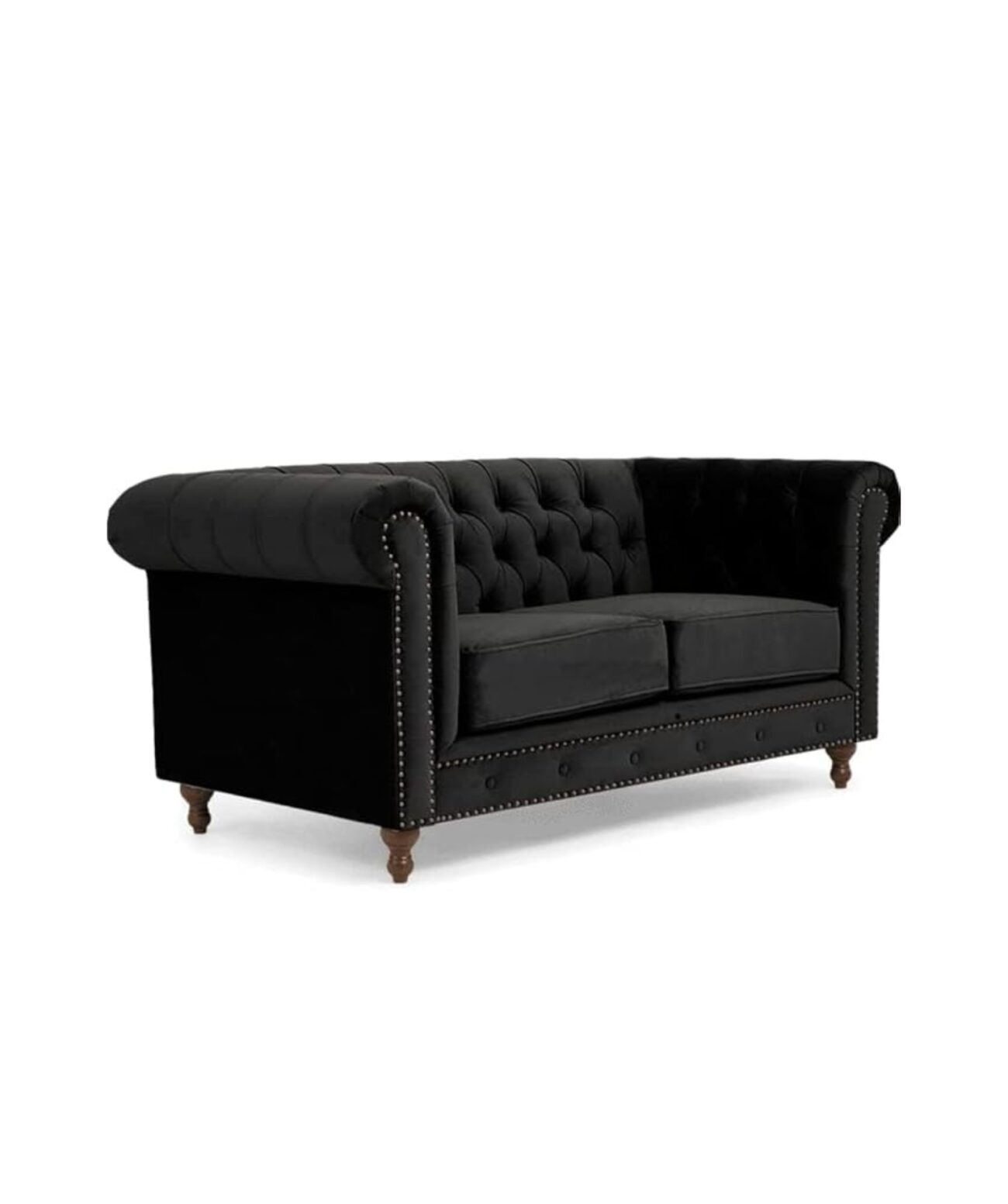 Elegant and Traditional 2 Seater Velvet Chesterfield Sofa Set