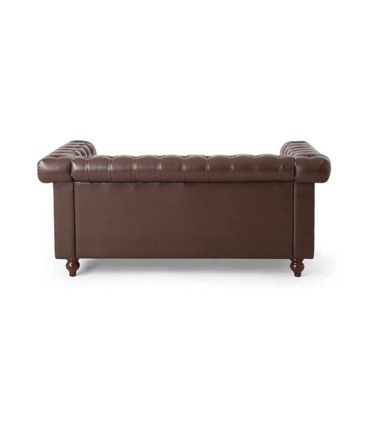 Elegant and Traditional 2 Seater Chesterfield Sofa Set (Brown) - Image 7