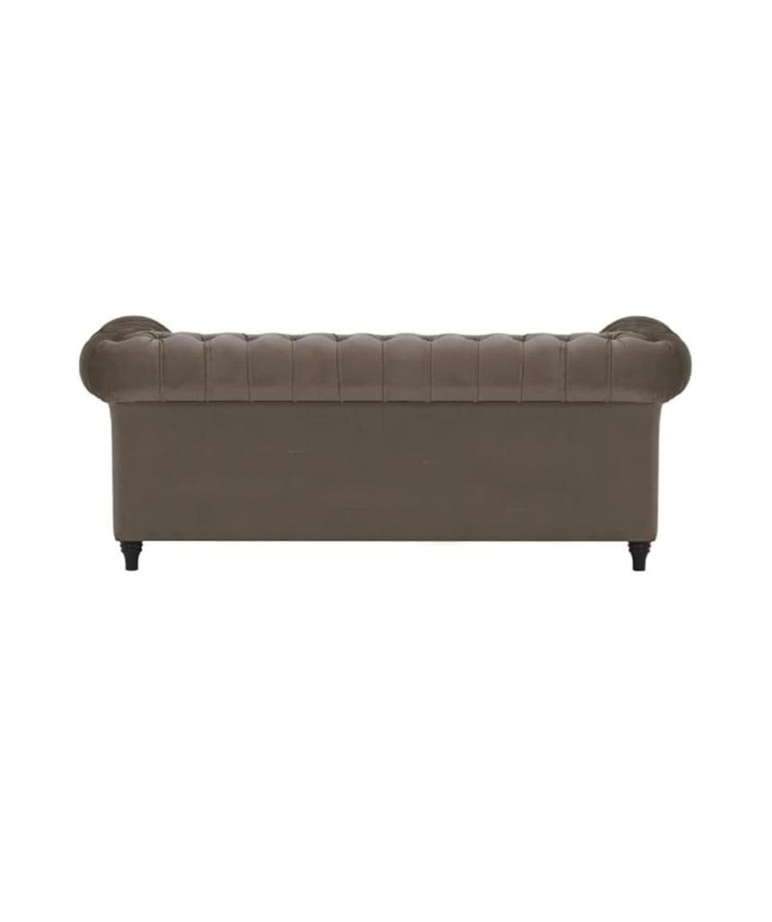 Elegant and Traditional 2 Seater Velvet Chesterfield Sofa Set(Dark Grey) - Image 4
