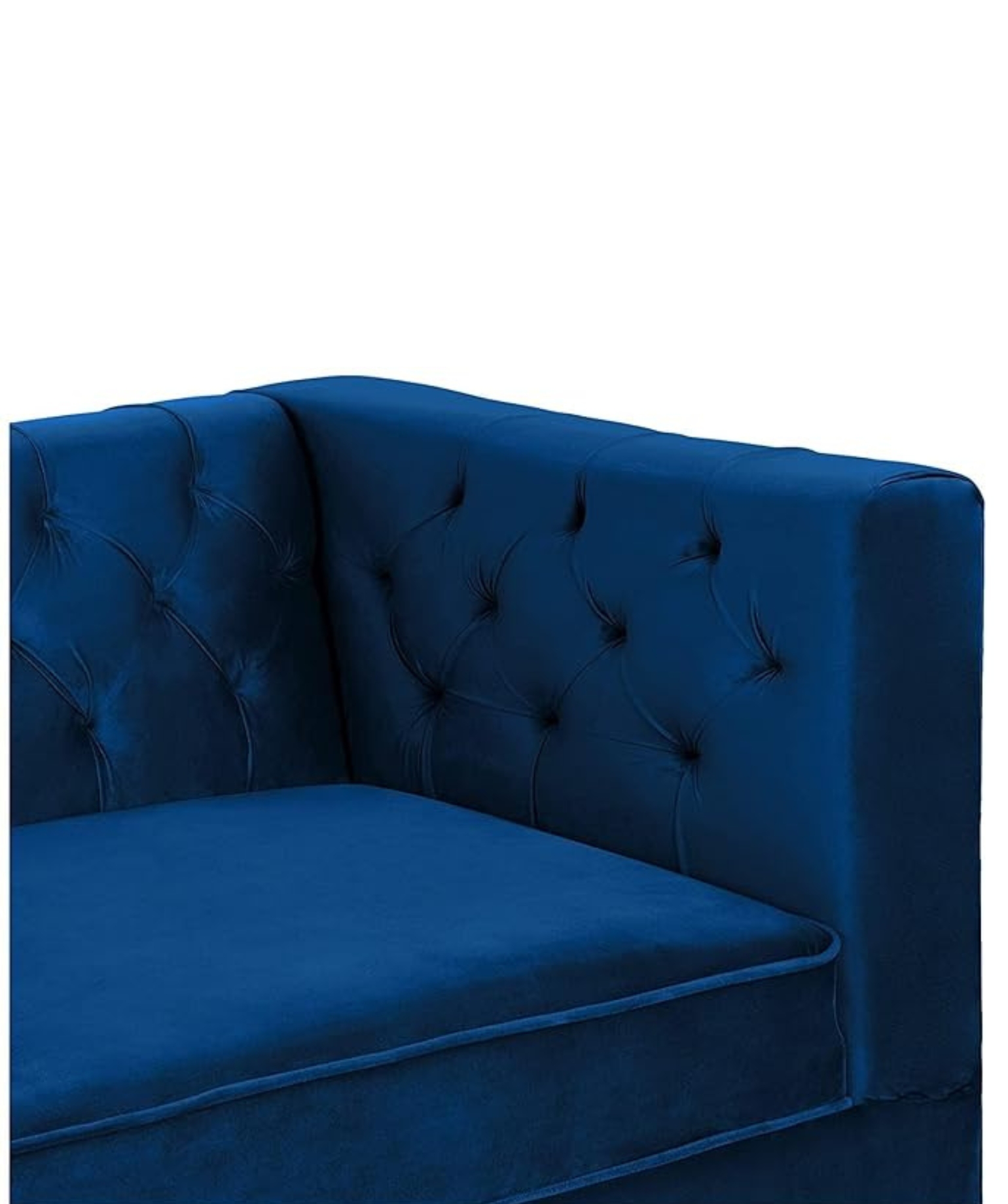 Modern & Beautiful 3 Seater Chesterfield Sofa Tufted Back Luxury and Traditional Sofa (Blue) - Image 4