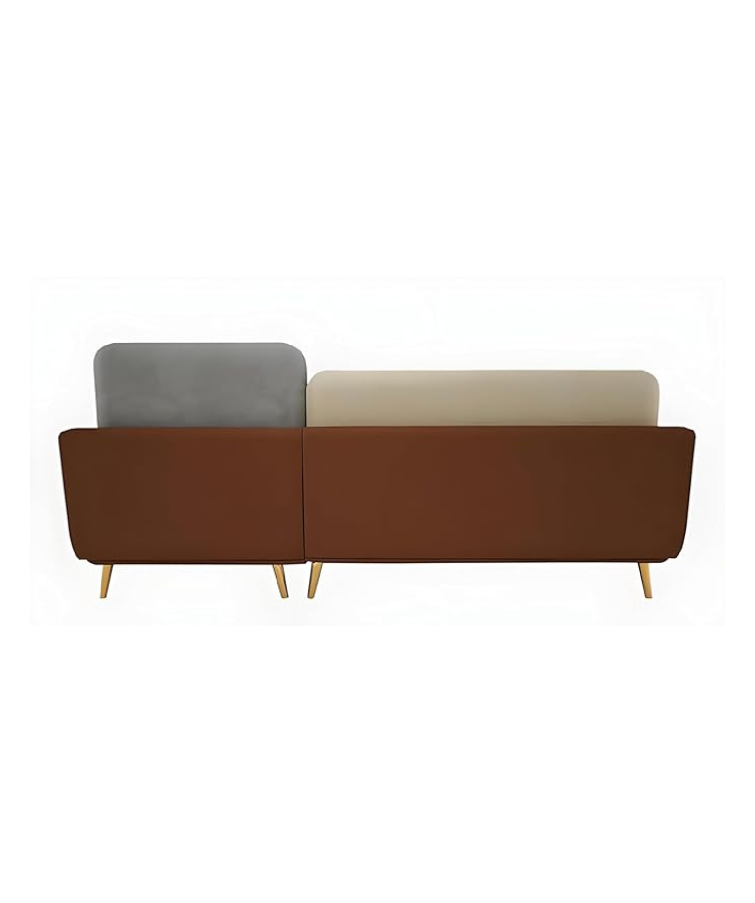 Stylish & Modern Heavy Duty & Luxurious Traditional 3 Seater Sofa (LHP 4 Seater Brown & Beige) - Image 2
