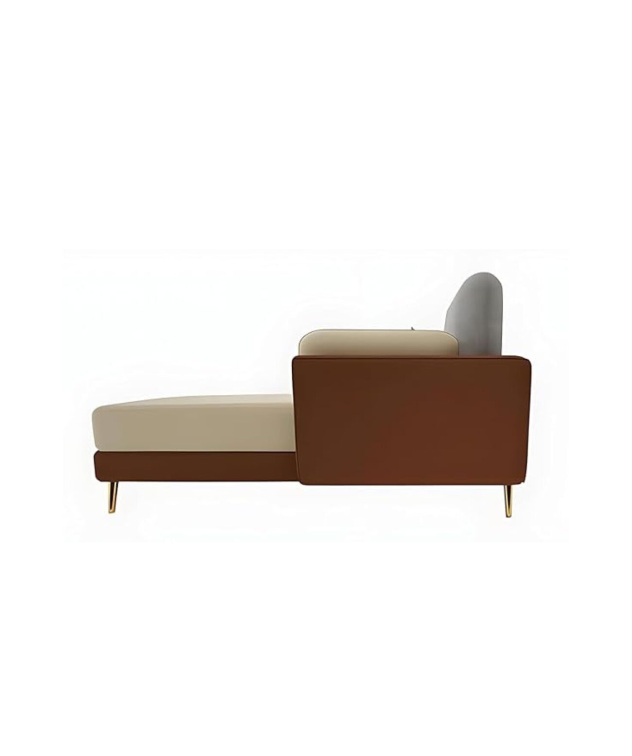 Stylish & Modern Heavy Duty & Luxurious Traditional 3 Seater Sofa (LHP 4 Seater Brown & Beige) - Image 5