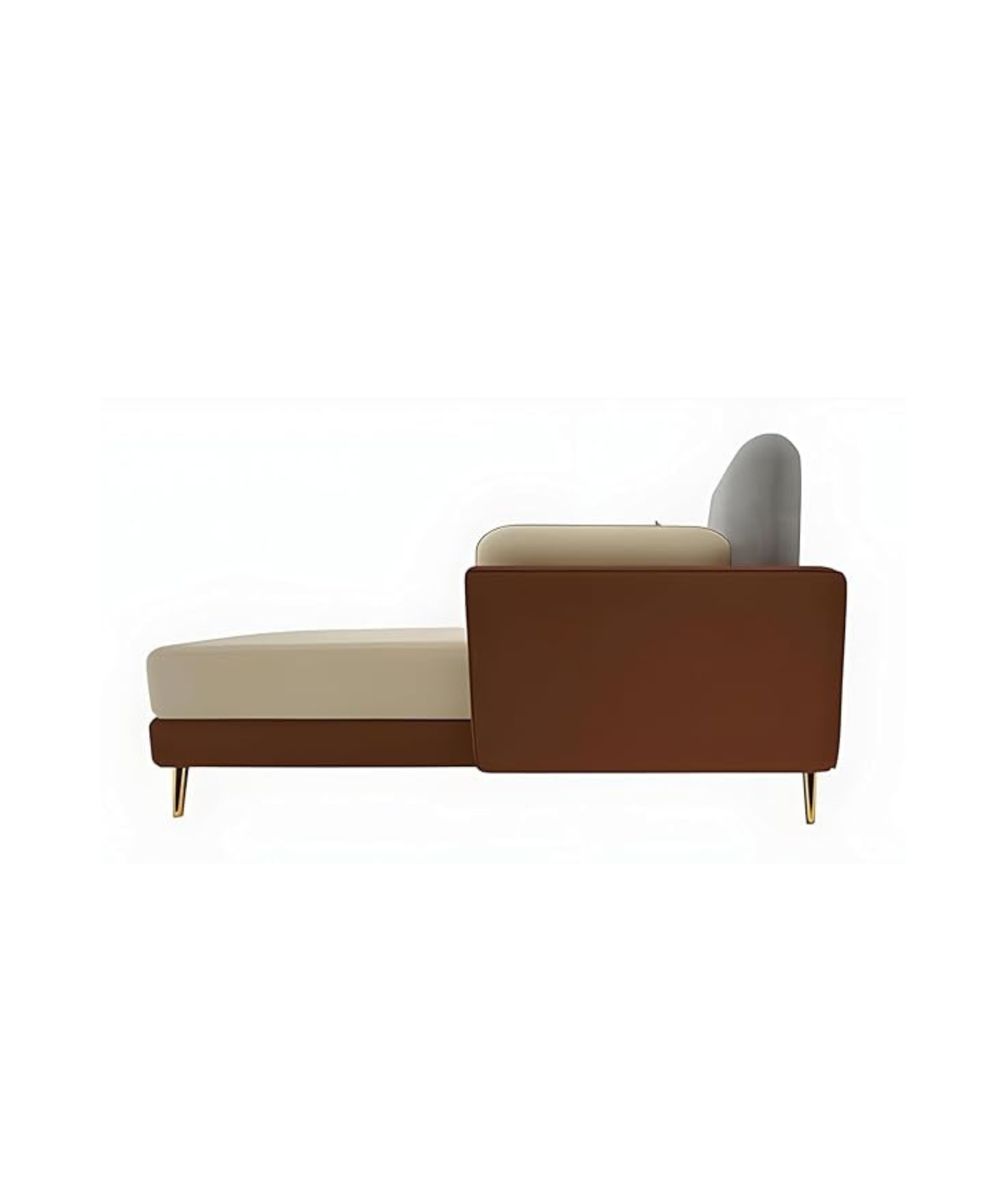 Stylish & Modern Heavy Duty & Luxurious Traditional 3 Seater Sofa (LHP 4 Seater Brown & Beige) - Image 5