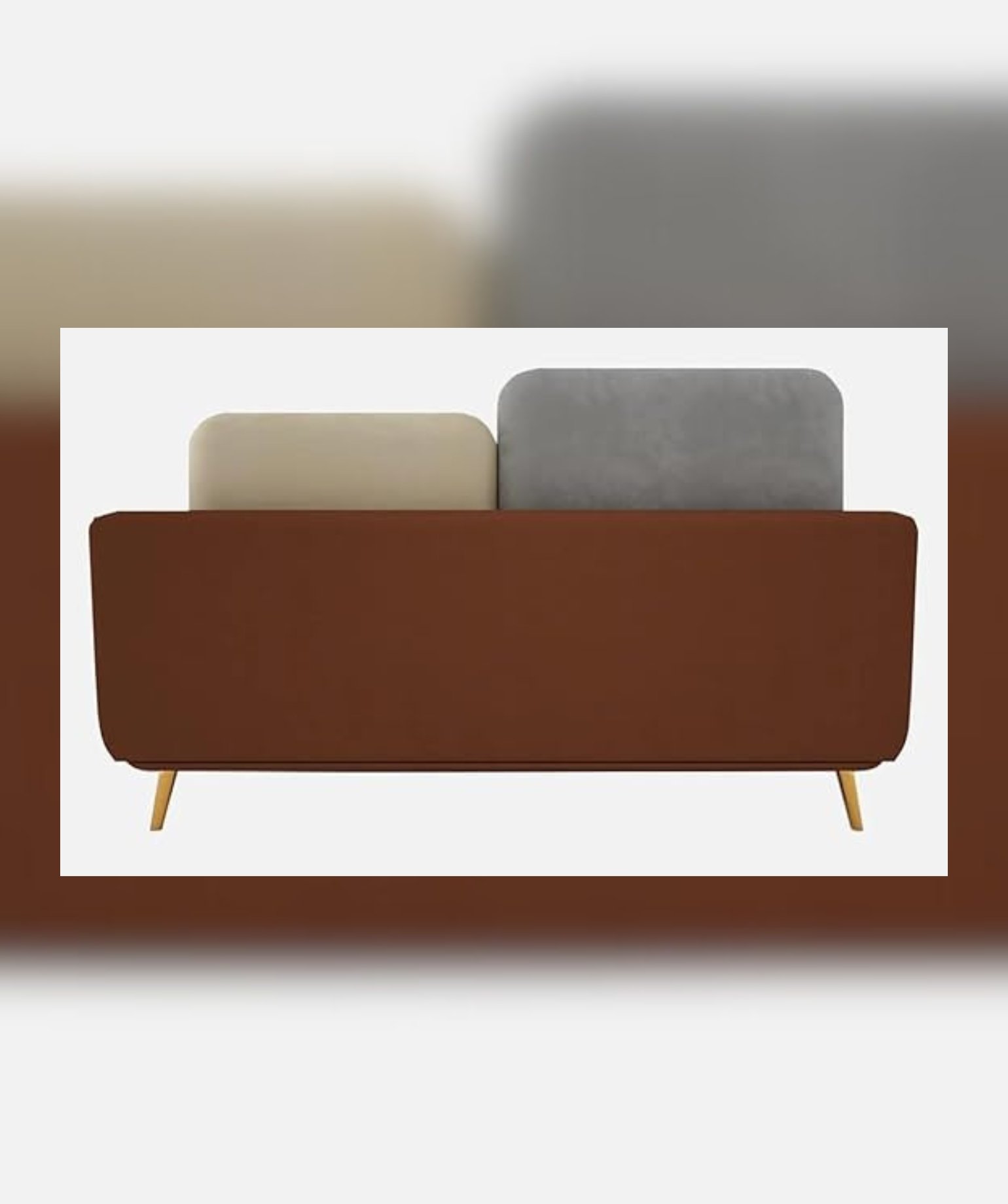 Stylish & Modern Heavy Duty & Luxurious Traditional (2 Seater Brown & Beige) - Image 3